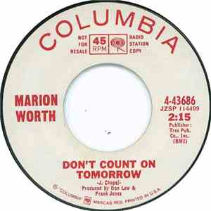 Marion Worth - Don't Count On Tomorrow / Overtime