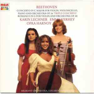 Beethoven, Karin Lechner, Ofra Harnoy, Emmy Verhey - Concerto In C Major For Violin, Violincello, Piano And Orchestra Op. 56, "Triple Concerto" / Romance In G For Violin And Orchestra Op. 40