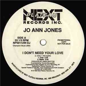 Jo Ann Jones - I Don't Need Your Love
