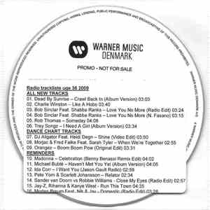 Various - Radio Trackliste Uge 36 2009