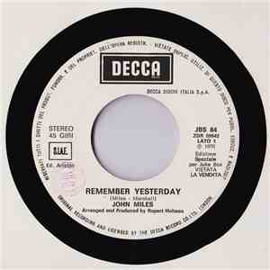 John Miles / Beano - Remember Yesterday / Monte Carlo