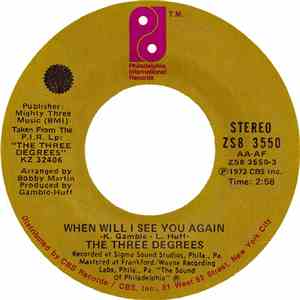 The Three Degrees - When Will I See You Again