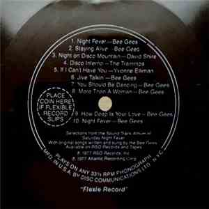 Various - Selections From The Sound Track Album Of "Saturday Night Fever"