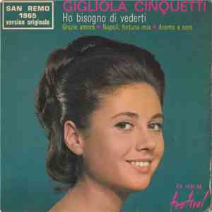 Gigliola Cinquetti Orchestre Franco Monaldi - Ho Bisogno Di Vederti