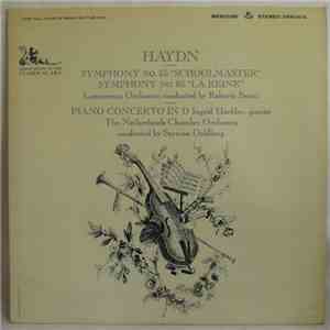 Joseph Haydn, Roberto Benzi, Ingrid Haebler, Szymon Goldberg, Orchestre Des Concerts Lamoureux - Symphony No. 55 "Schoolmaster", Symphony No. 86 "La Reine", Piano Concerto In D