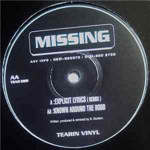 Missing - Explicit Lyrics (Remix) / Known Around The Hood