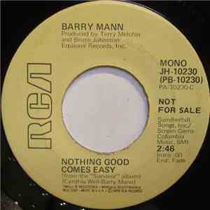 Barry Mann - Nothing Good Comes Easy