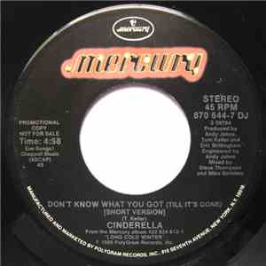 Cinderella - Don't Know What You Got (Till It's Gone)