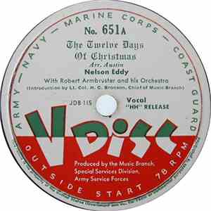 Nelson Eddy With Robert Armbruster And His Orchestra - The Twelve Days Of Christmas
