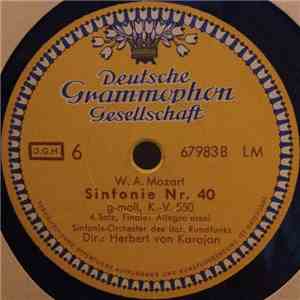 W.A. Mozart, Sinfonie-Orchester Des Ital. Rundfunks Dir.: Herbert von Karajan - Sinfonie Nr. 40