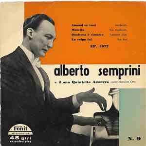Alberto Semprini E Il Suo Quintetto Azzurro Canta Natalino Otto - Amami Se Vuoi