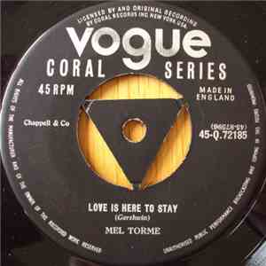 Mel Tormé - Love Is Here To Stay / Goody Goody