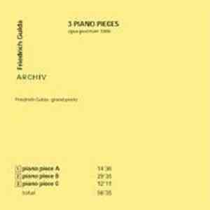 Friedrich Gulda - 3 Piano Pieces Opus Posthum 1986