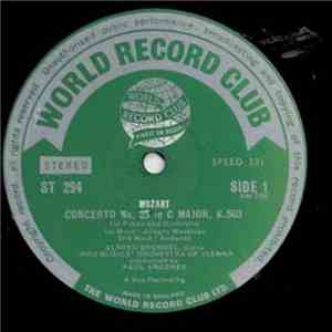 Mozart, Alfred Brendel, Vienna Pro Musica Orchestra, Paul Angerer - Concerto No. 25 In C Major, K.503 / Rondo In D Major, K.382