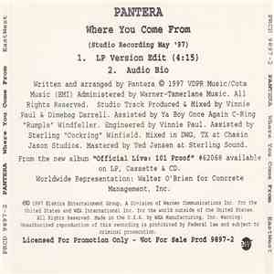 Pantera - Where You Come From