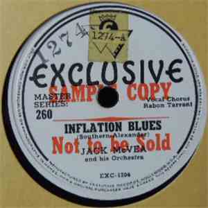 Jack McVea And His Orchestra - Inflation Blues / Butch