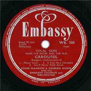 John Hanson  & Doreen Hume With The Embassy Chorus And Orchestra - Vocal Gems From The Show And The Film "Carousel"