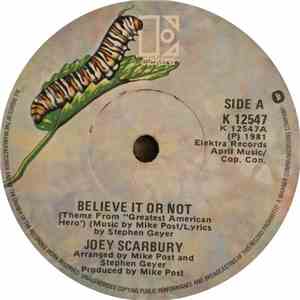 Joey Scarbury - Believe It Or Not (Theme From "Greatest American Hero"
