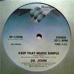 Dr. John - Keep That Music Simple / Disco-Therapy