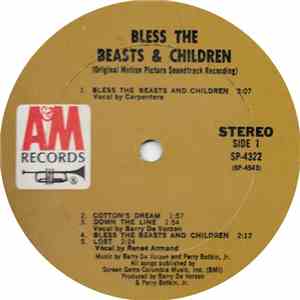 Barry De Vorzon And Perry Botkin Jr. - Bless The Beasts & Children (Original Motion Picture Soundtrack Recording)