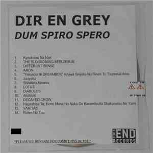 DIR EN GREY - Dum Spiro Spero
