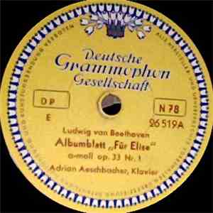 Adrian Aeschbacher - Albumblatt "Für Elise" / Ecossaises Es-Dur