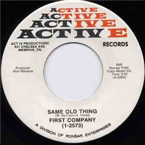 First Company - Same Old Thing / Sho Is Bold