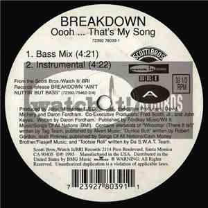 Breakdown  - Oooh...That's My Song