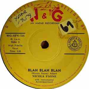 Nicola Paone - Blah Blah Blah / Ciao Bellezza (So Long Beautiful)
