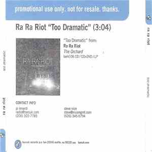 Ra Ra Riot - Too Dramatic