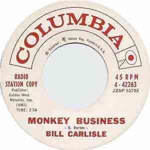 Bill Carlisle - Monkey Business / Woman Driver