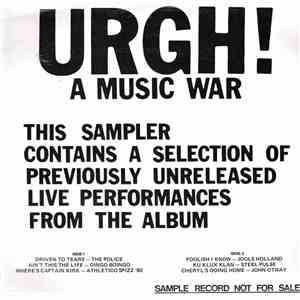 Various - Selections From Urgh! A Music War