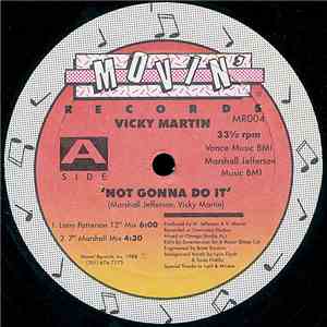Vicky Martin - Not Gonna Do It