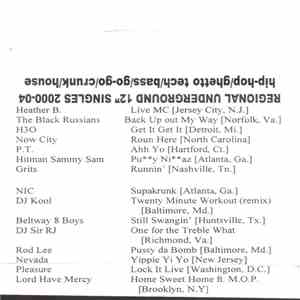 Various - Regional Underground 12" Singles 2000-04 - Hip-hop/Ghetto Tech/Bass/Go-go/Crunk/House
