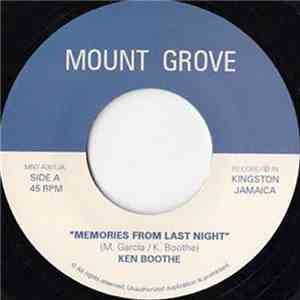 Ken Boothe - Memories From Last Night