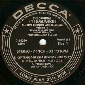 Various - The Original Hit Performances! All-Time Country And Western, Volume V
