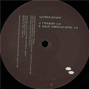 Mathew Jonson - Typerope EP