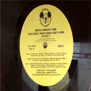Jimmie Dodd, The Mouseketeers - Musical Highlights from Walt Disney's Mickey Mouse Club TV Show - Volume II