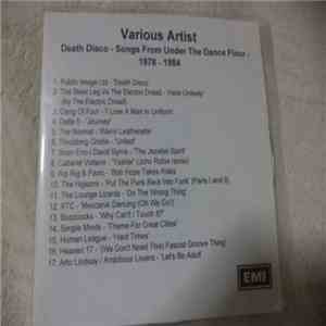 Various - Death Disco - Songs From Under The Dance Floor - 1978 - 1984