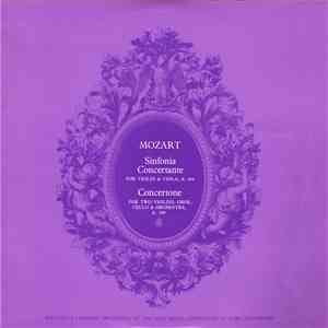 Mozart / Soloists & Chamber Orchestra Of The Saar Radio Conducted By Karl Ristenpart - Sinfonia Concertante For Violin And Viola, K.364 / Concertone For Two Violins, Oboe, Cello And Orchestra, K.190