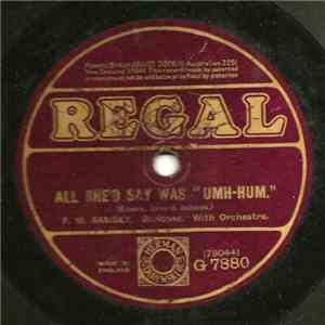F. W. Ramsey - All She'd Say Was "Umh-Hum" / Wana
