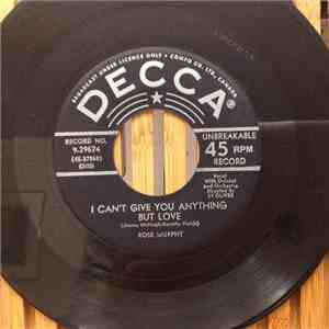 Rose Murphy - I Can't Give You Anything But Love / Cecilia