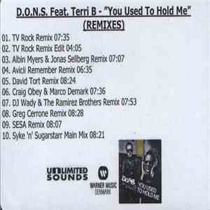 D.O.N.S. Ft. Terri B - You Used To Hold Me (Remixes)