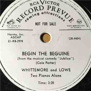 Whittemore & Lowe - Begin The Beguine / Third Street Rhumba
