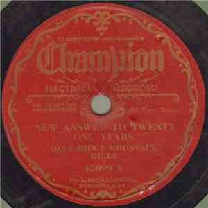 Blue Ridge Mountain Girls - New Answer To Twenty-One Years / Silver Valley