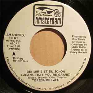 Teresa Brewer, Teresa Brewer With Oily Rags - Bei Mir Bist Du Schon (Means That You're Grand) / Bo Weevil