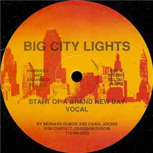 Bernard Dubois And Carol Adonis - Start Of A Brand New Day