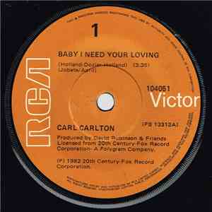 Carl Carlton - Baby I Need Your Loving