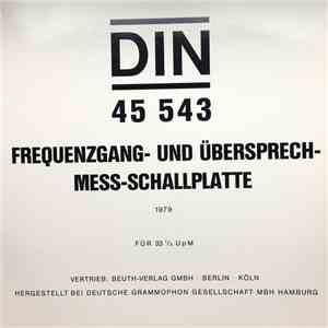 No Artist - DIN 45 543 Frequenzgang- und Übersprech-Mess-Schallplatte