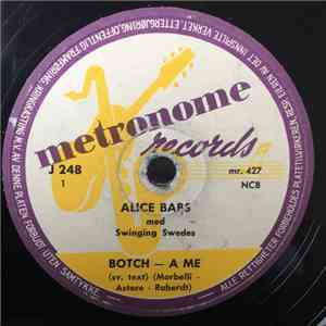 Alice Babs Med Swinging Swedes - Botch - A Me / Du Är Ju Mitt Ideal